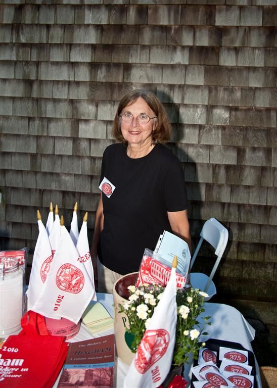 Joan Getto sells commemorative items